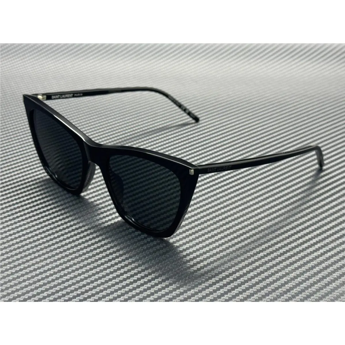 Saint Laurent SL 214 Kate Thin 001 Black Women`s 55 mm Sunglasses by Yves Saint Laurent