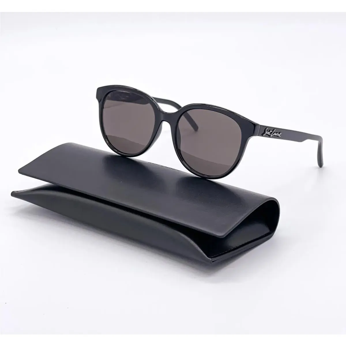 Saint Laurent SL317 001 Black Women Round Sunglasses Saint Laurent SL 317 by Yves Saint Laurent
