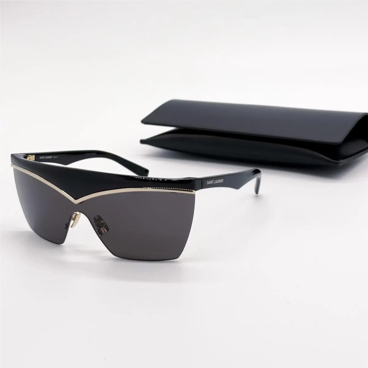 Saint Laurent SL 614 Mask 001 Black SL614 Mask 001 Women Sunglasses by Yves Saint Laurent