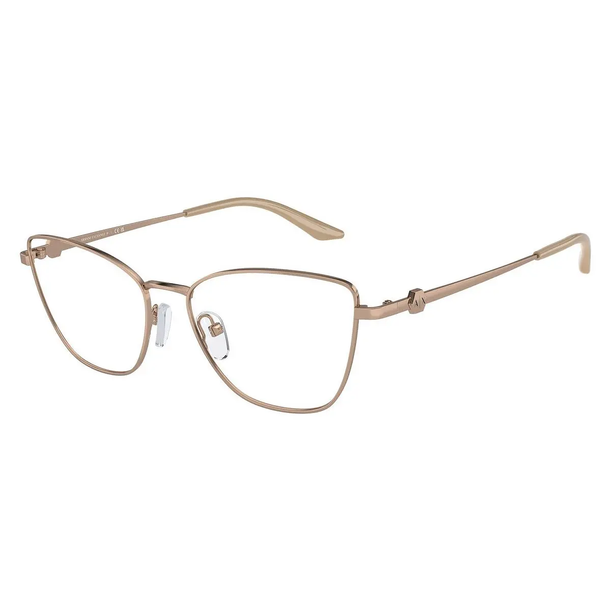 Woman Eyeglasses AX1063 6103 53mm Shiny Rose Gold by Armani Exchange