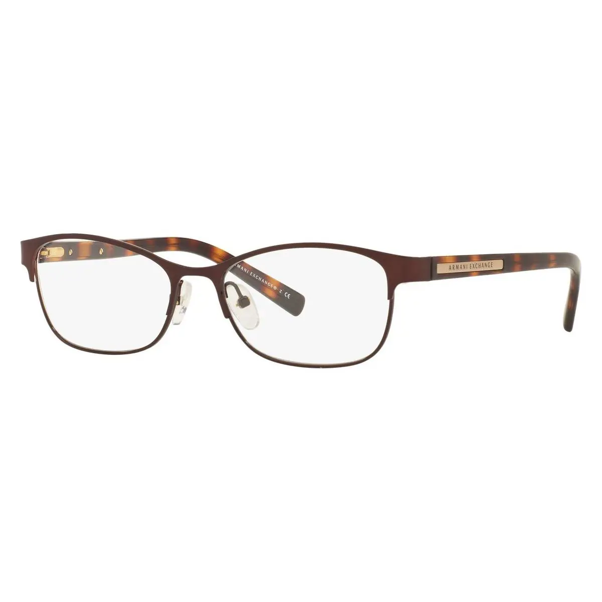 Armani Exchange Oval Woman Eyeglasses 0AX1010 6001 53mm Matte Brown