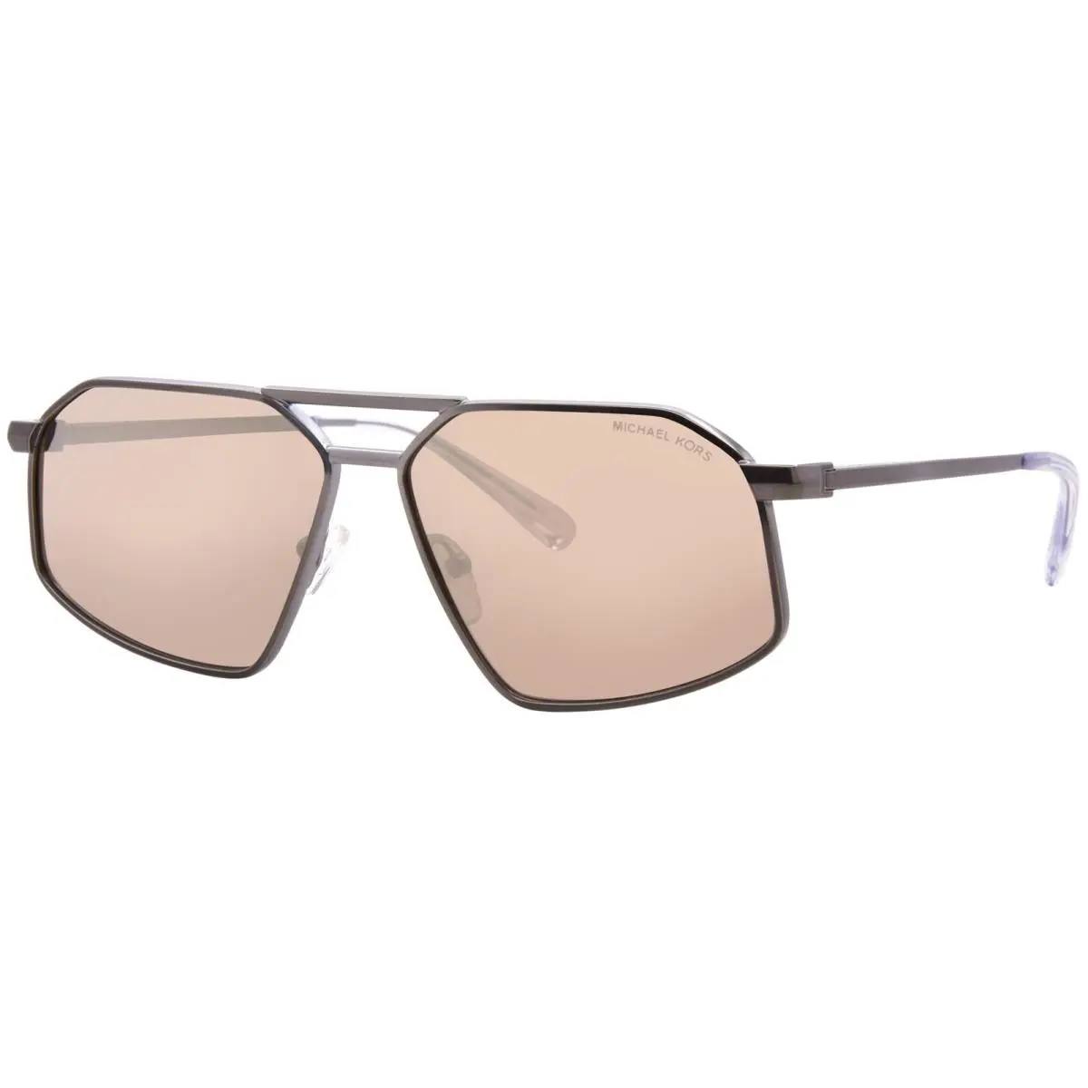 Michael Kors Mar-vista MK1167 10027P Sunglasses Men`s Gunmetal/husk Lenses 60mm