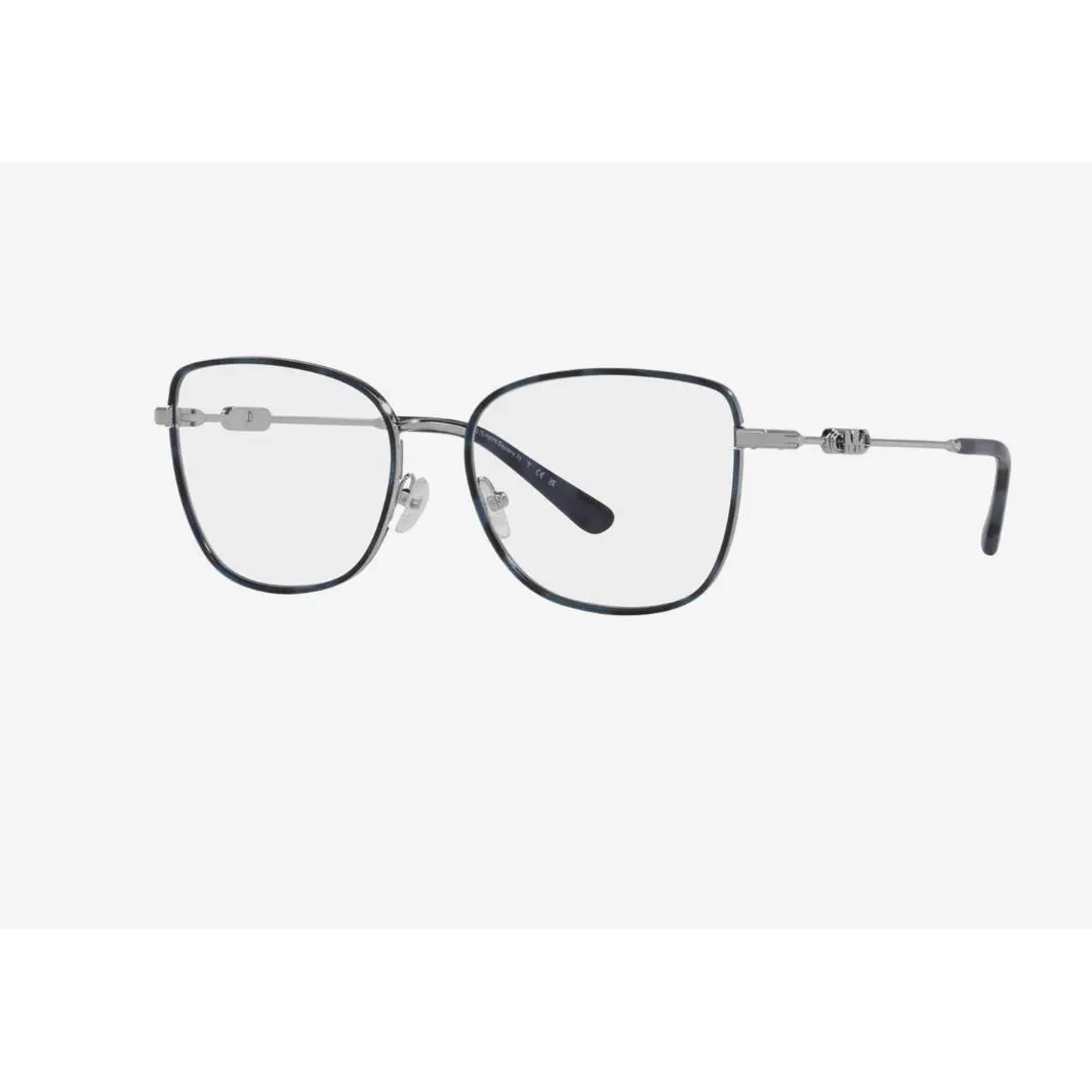 Michael Kors Eyeglasses Frame MK3065J Empire Square 3 1015 Blue Silver 54-17-140