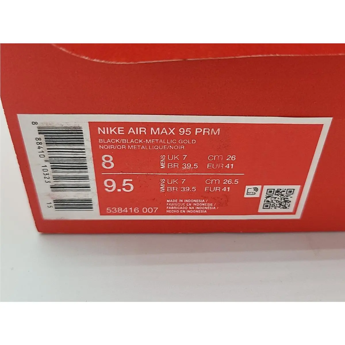 Nike shoes - Nike Air Max 95 PRM - 538416-007 - Black 6
