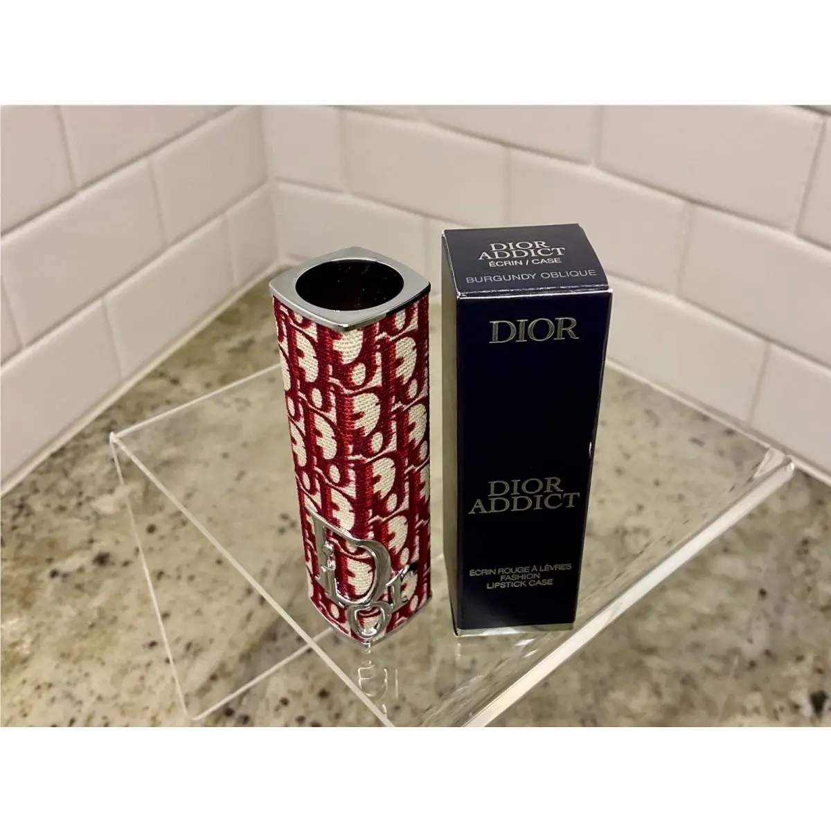 Addict Fashion Lipstick Case BURGUNDY OBLIQUE by Dior