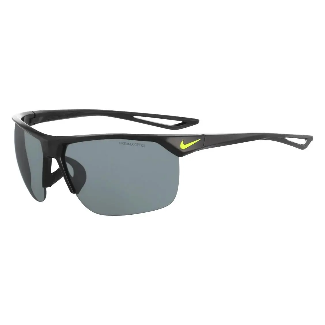Nike EV0934 001 Black Volt Trainer Sunglasses with Grey Silver Flash Lens
