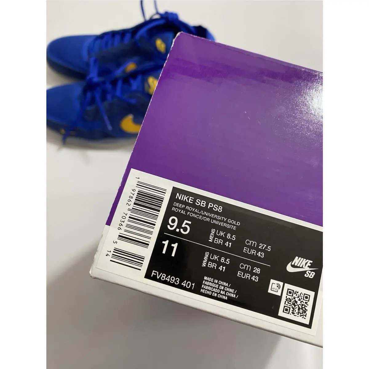 Nike shoes - Nike PS8 SB - FV8493-401 - Blue (UPC: 0197862703665) 8