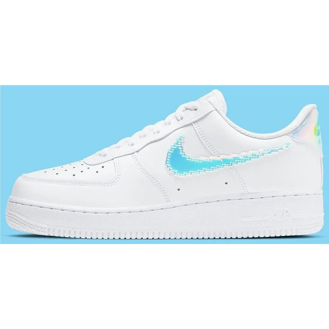 Nike Air Force 1 Low Iridescent Pixel Swoosh Sneaker Shoe Size 14