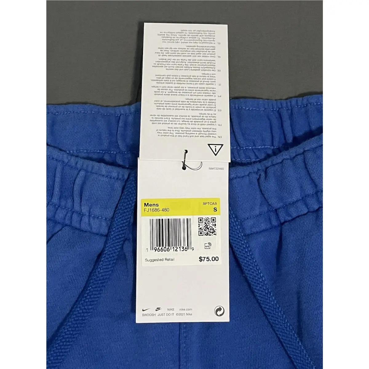 Nike clothing - Nike Sport & Sanctuary Club - FJ1686-480 - Blue (UPC: 0196606121369) 4