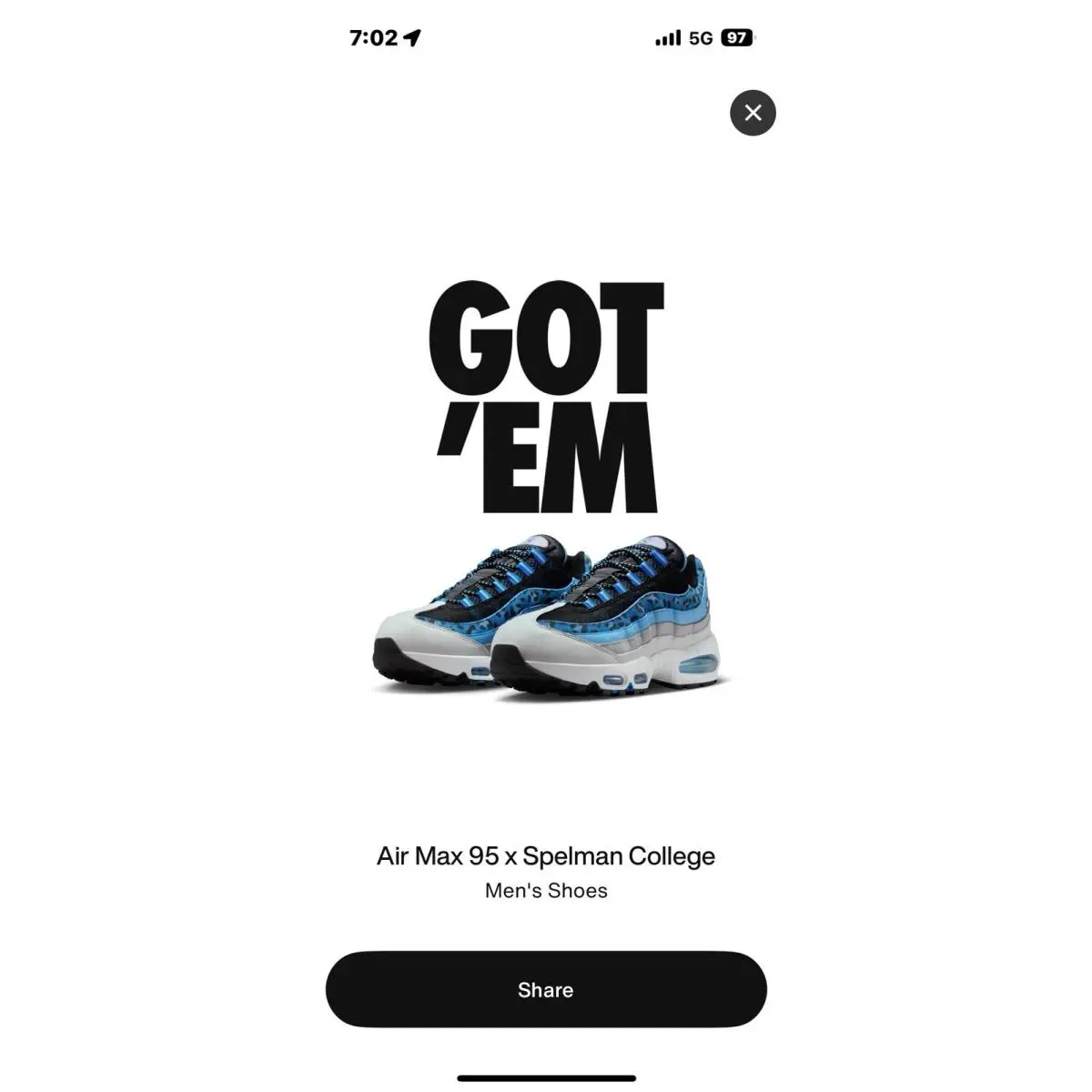 Nike Air Max 95 Yardrunners Spelman College II7275-001 Size 11