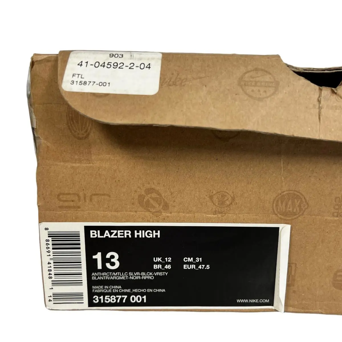 Nike shoes - Nike Blazer - Blazer - 315877-001 - Black (UPC: 886691418481) 14