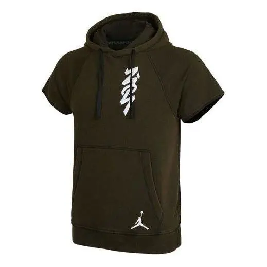 Nike Jordan Zion Williamson Basketball Men’s Cutoff Hoodie DA9842-010 Sz M - Black