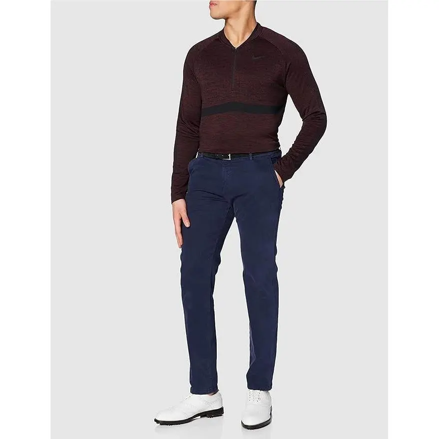 Nike Dri Fit 1/2 Zip Seamless Top Golf Pullover 2018 Burgundy Crush/black Xxl