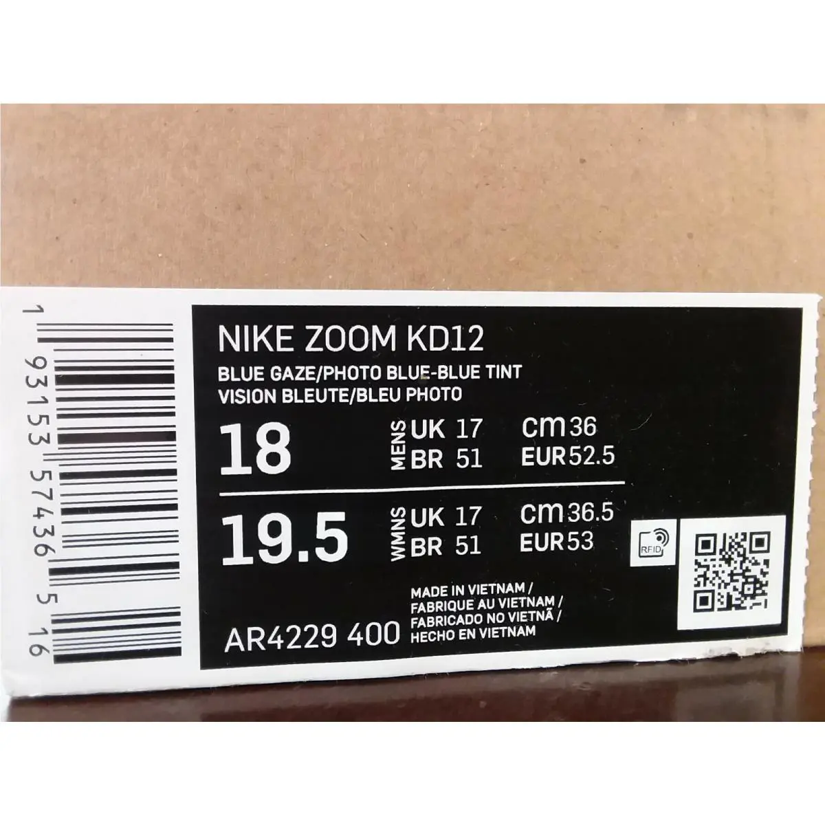 Nike shoes - Nike KD 12 - AR4229-400 - Blue (UPC: 0193153574365) 4