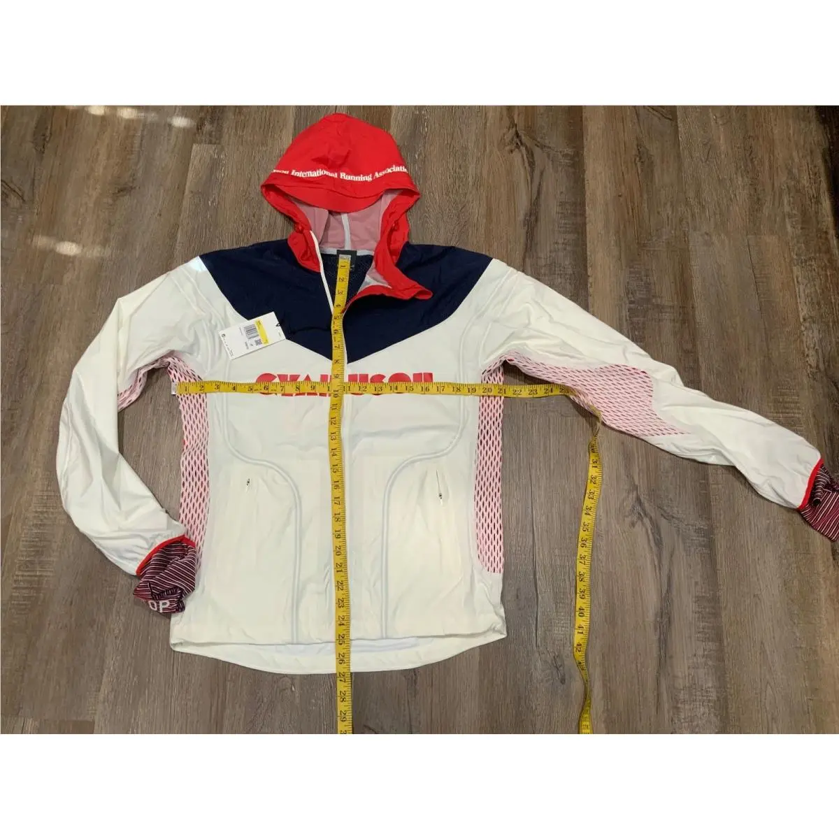 Nike clothing - Nike x Gyakusou Running Jacket - White / Blue - Red (UPC: 194272898363) 5