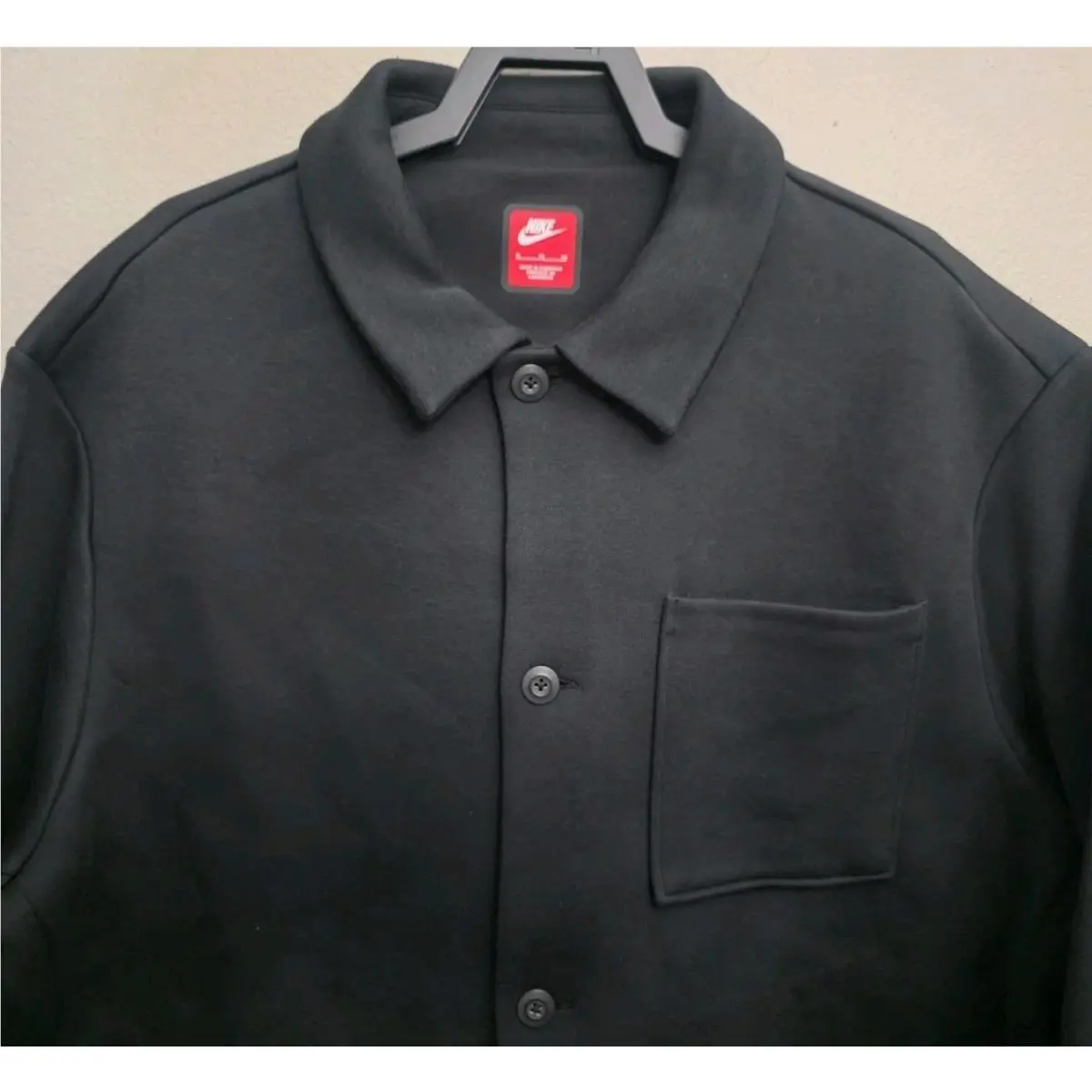 Nike clothing - Nike Tech Fleece Oversized Shacket - FB8167-010 - Black (UPC: 196607419892) 0