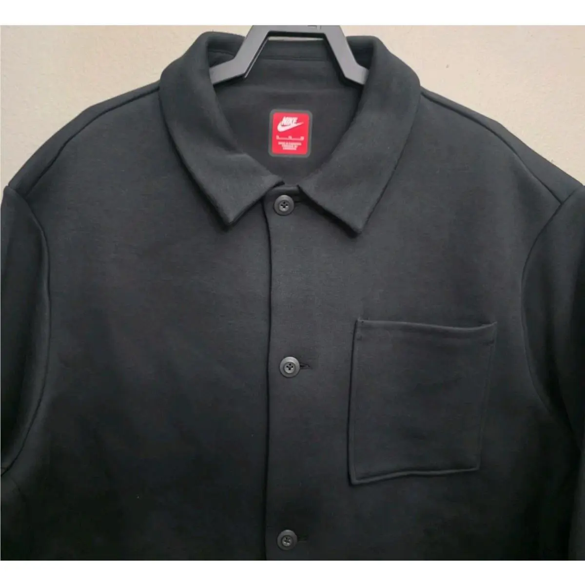 Nike clothing - Nike Tech Fleece Oversized Shacket - FB8167-010 - Black (UPC: 196607419892) 0