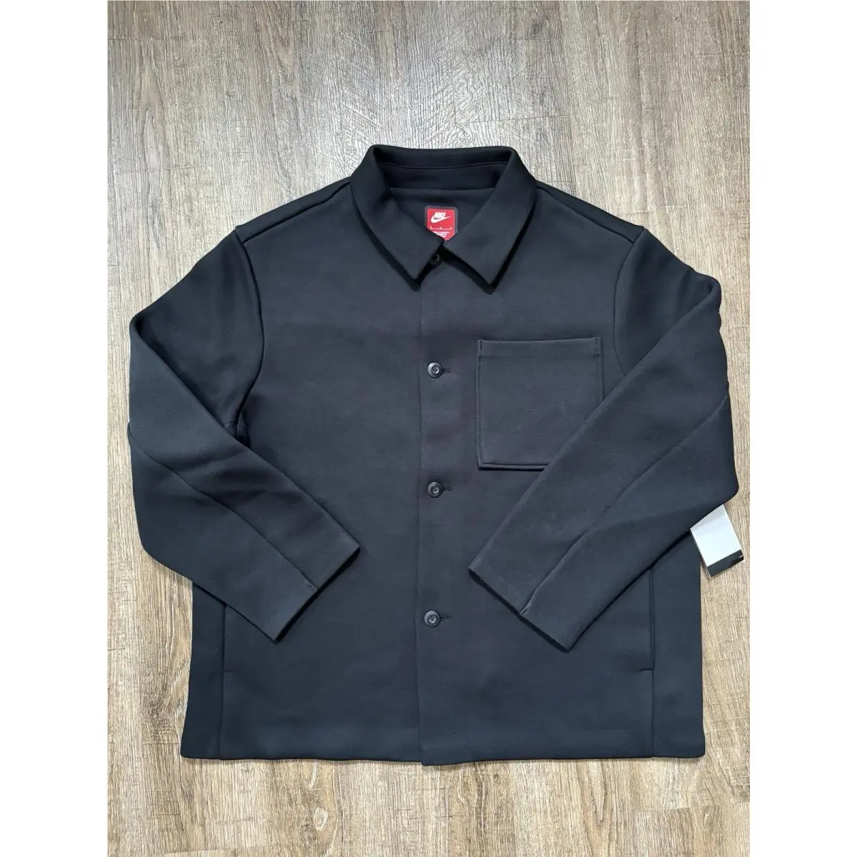 Nike Tech Fleece Oversized Jacket Shacket Black Men’s Sz Medium FB8167-010