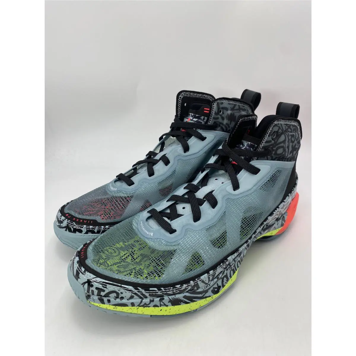 Nike shoes - Nike Air Jordan XXXVII - Air XXXVII - DV3142 367 - Ocean Cube/Flash Crimson-Volt (UPC: 196150222116) 2