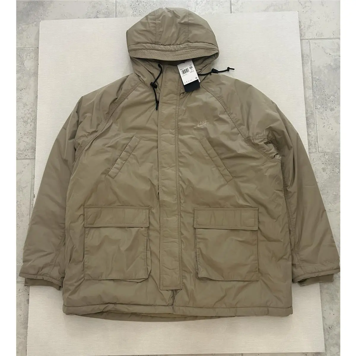 Nike Sportswear Club Men`s Therma-fit Parka Khaki 2XL FZ0869-247