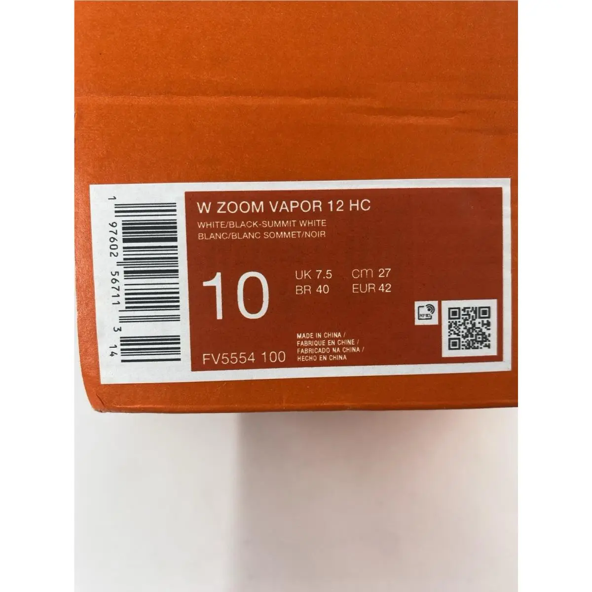 Nike shoes - Nike Zoom Vapor - Zoom Vapor - FV5554 100 - White/Black-Summit White (UPC: 197602567113) 8