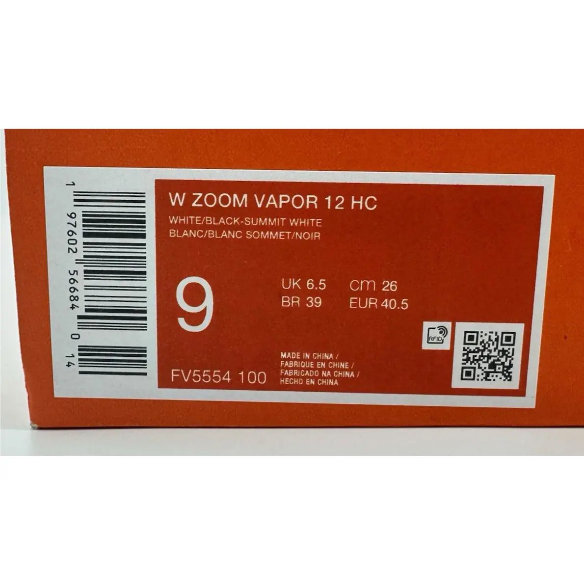 Nike shoes - Nike Zoom Vapor 12 HC - FV5554-100 - White (UPC: 197602566840) 11