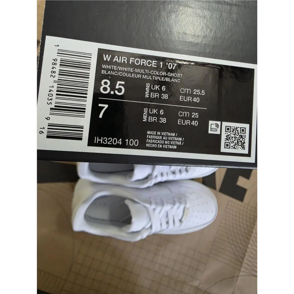 Nike shoes - Nike Air Force 1 - Air Force - IH3204-100 - White/Multi-Color/Ghost/White 4
