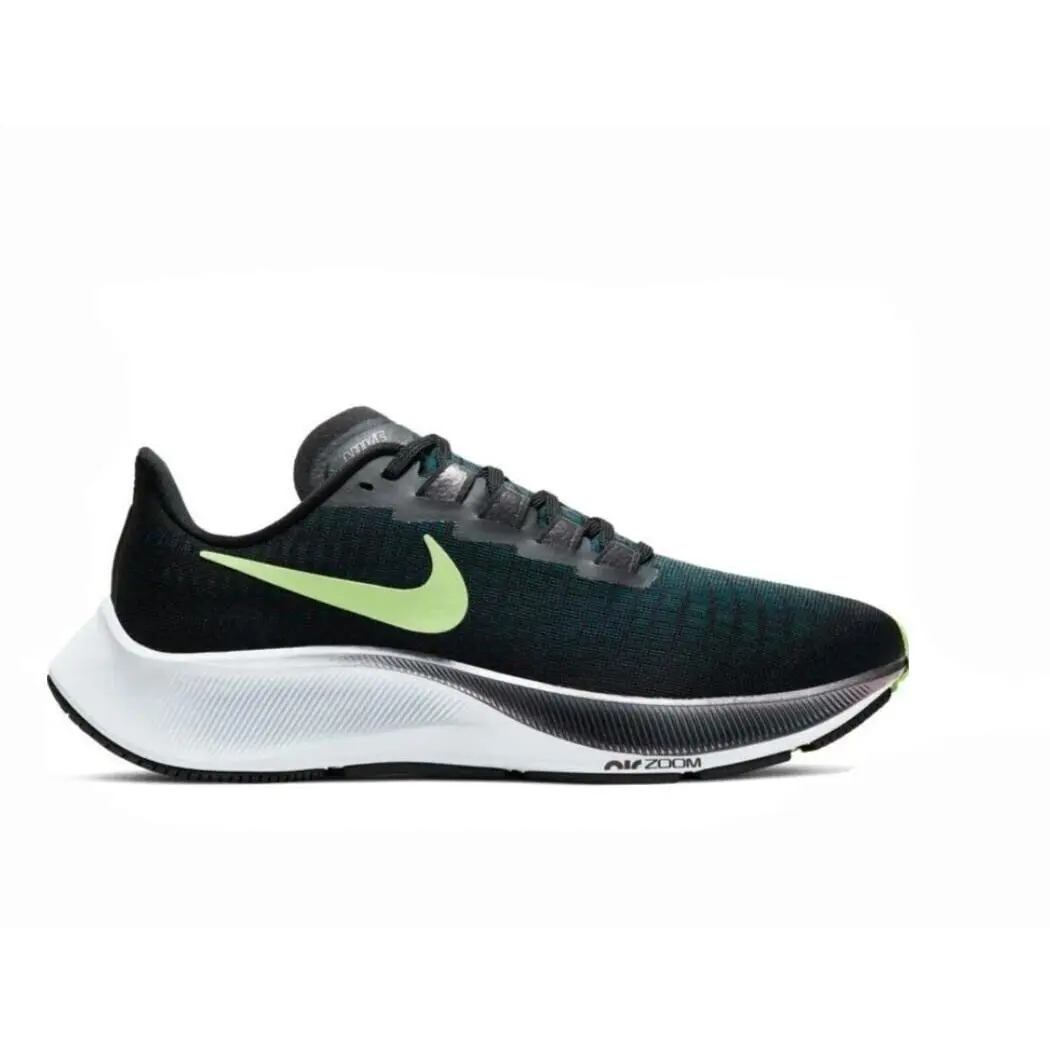 Nike Women`s Air Zoom Pegasus 37 Running Shoes BQ9647-001 Size 10 - Black/Ghost Green