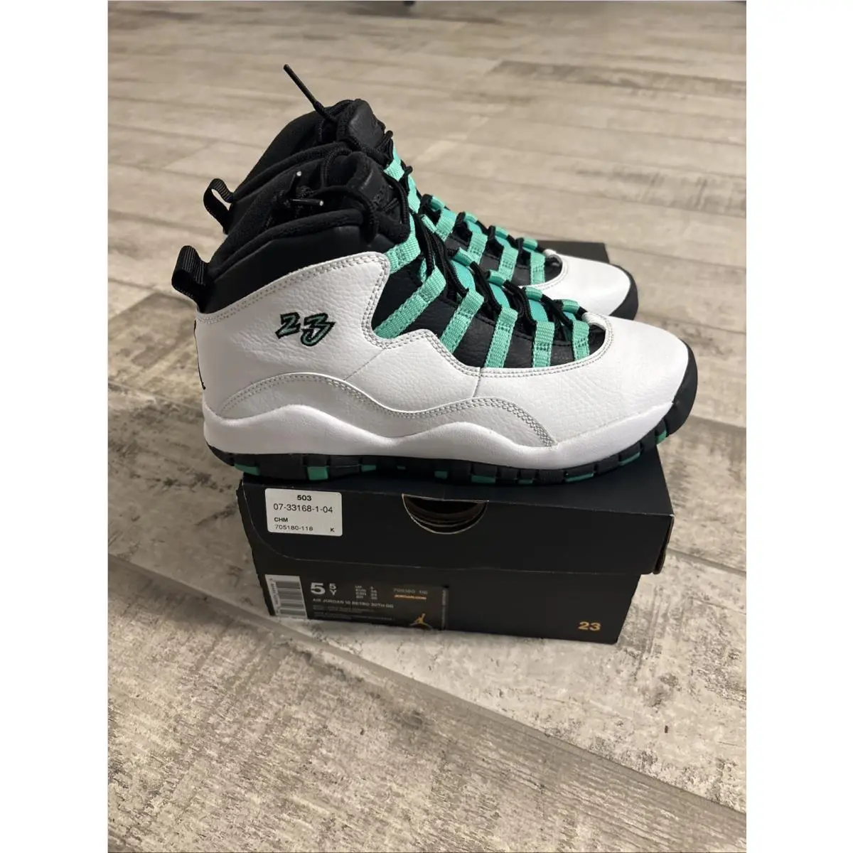 Nike shoes - Air Jordan 10 - Air - 705180-118 - Green (UPC: 826218423710) 1