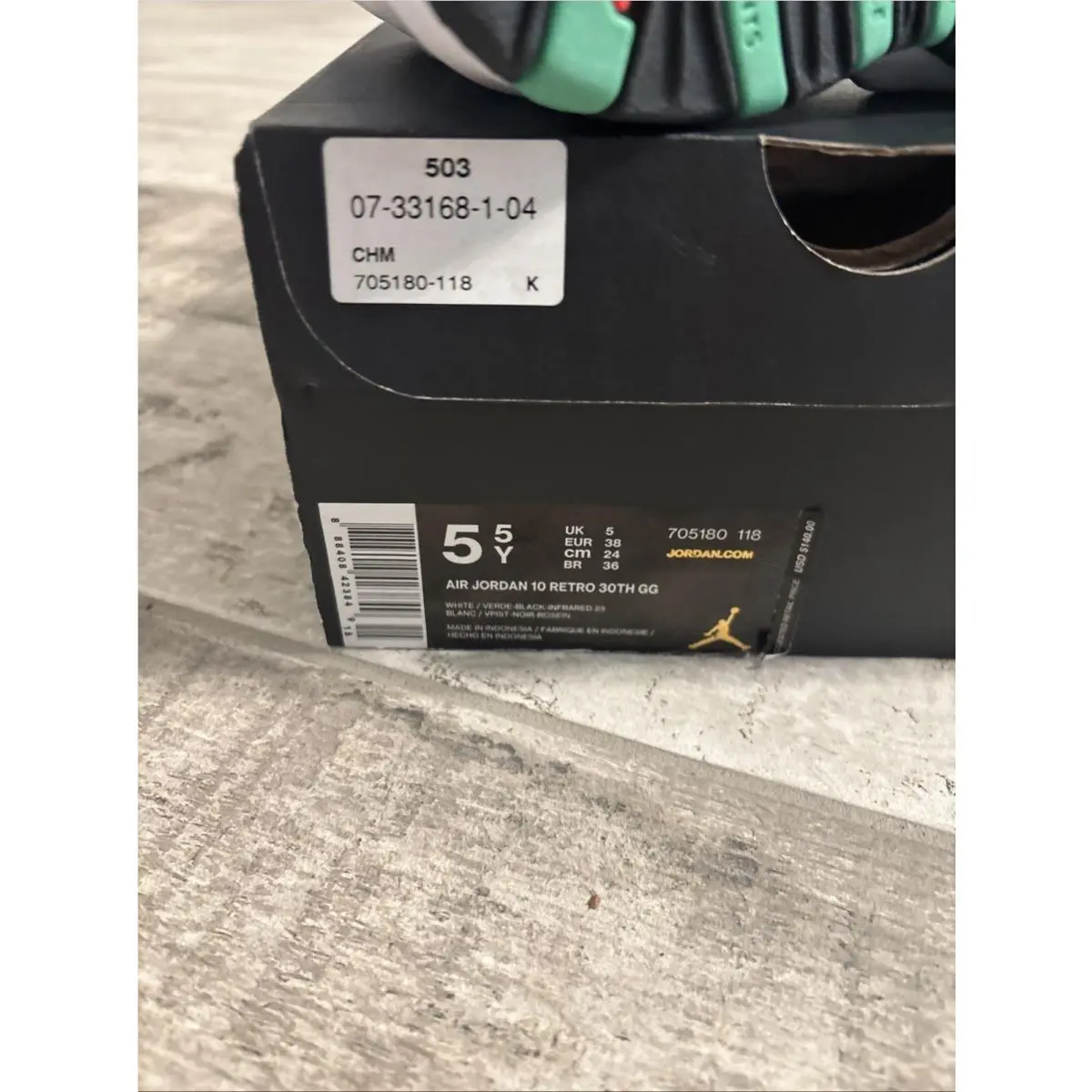 Nike shoes - Air Jordan 10 - Air - 705180-118 - Green (UPC: 826218423710) 5