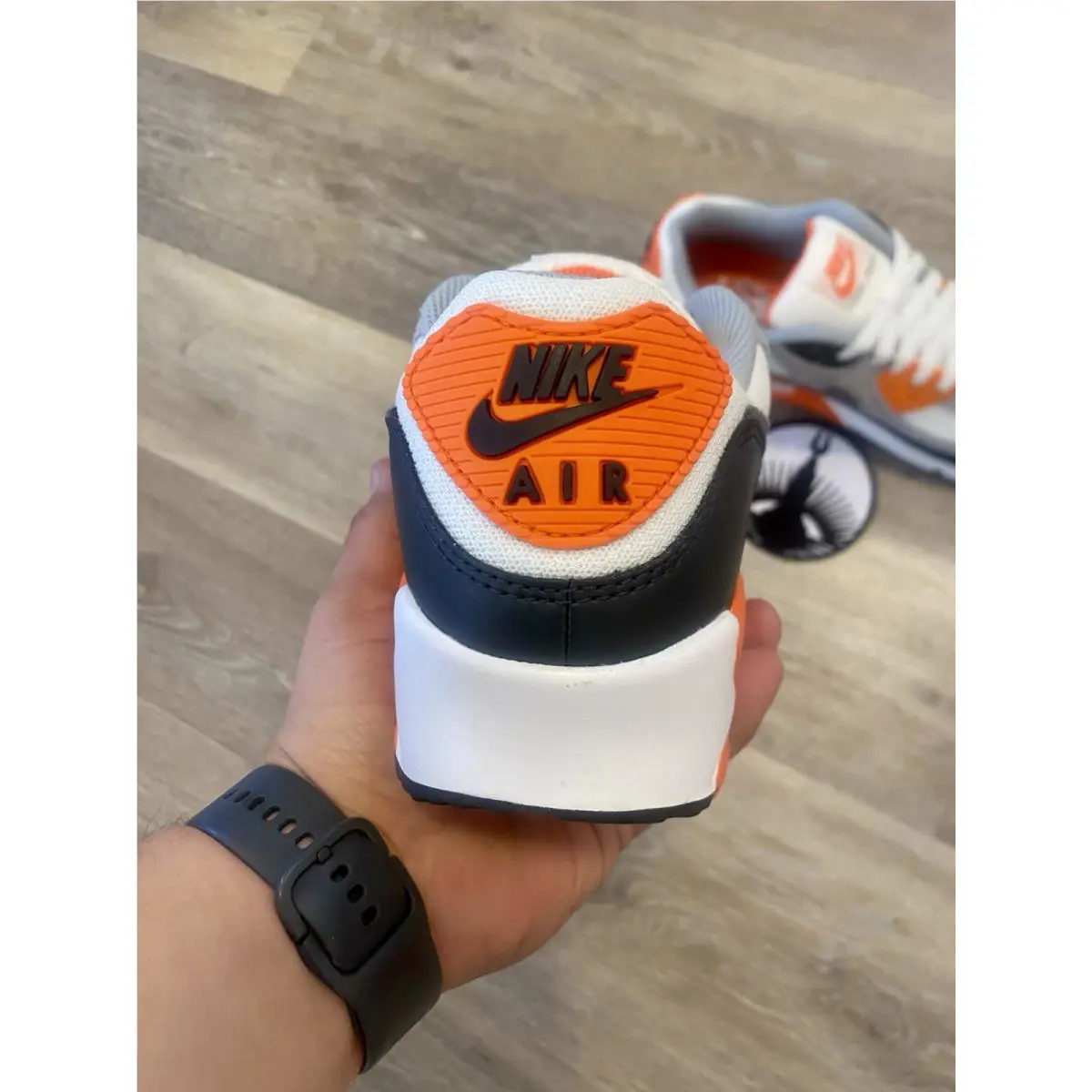 Nike shoes - Nike Air Max 90 - Air Max - DM0029-108 - White / Safety Orange / Dark Smoke Grey (UPC: 197600813915) 0