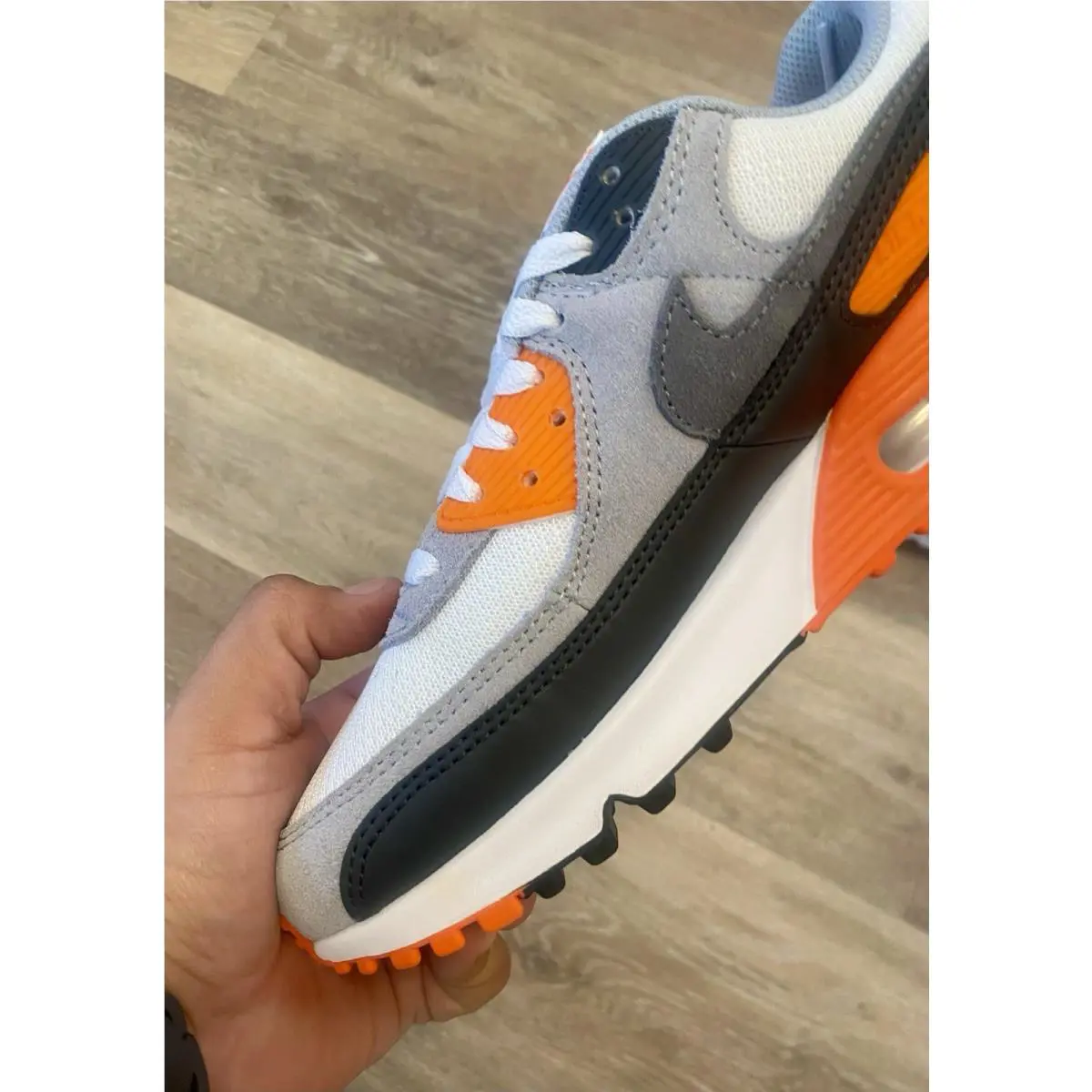 Nike shoes - Nike Air Max 90 - Air Max - DM0029-108 - White / Safety Orange / Dark Smoke Grey (UPC: 197600813915) 2