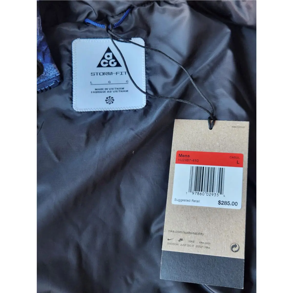 Nike clothing - Nike ACG PrimaLoft Skull Peak Storm-FIT - HJ2487410 - Blue (UPC: 197859997541) 11