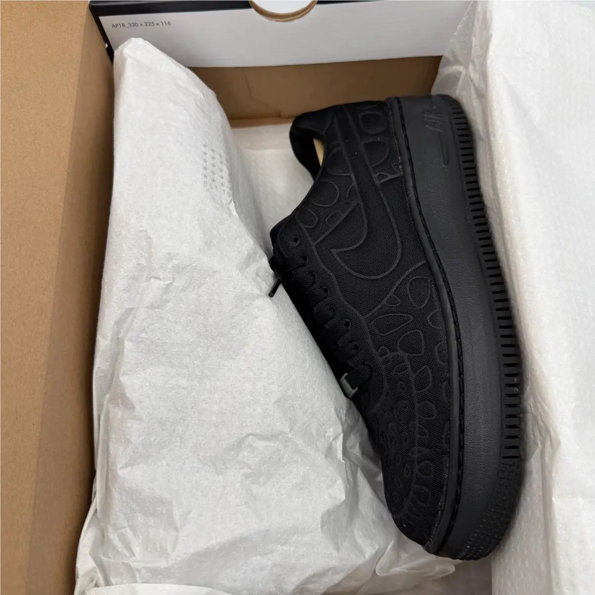 Nike shoes - Nike Air Force 1 Upstep SE - 844877-002 - Black (UPC: 823233624504) 2