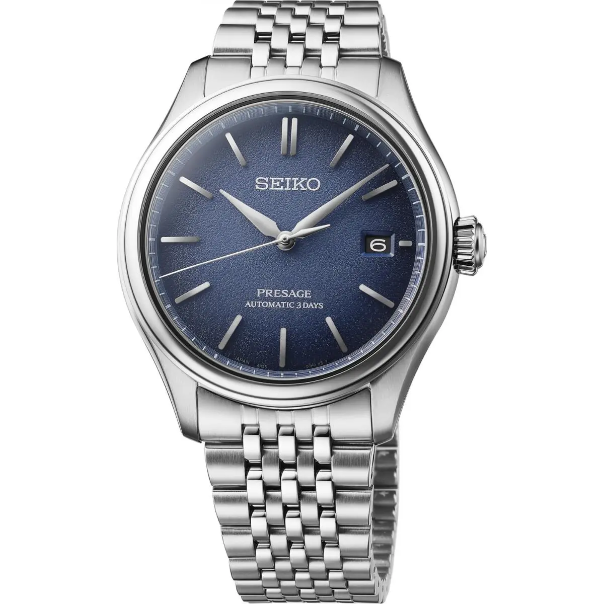 Seiko Presage Classic Series 40.2 mm Blue Dial Stainless Steel Watch SPB525