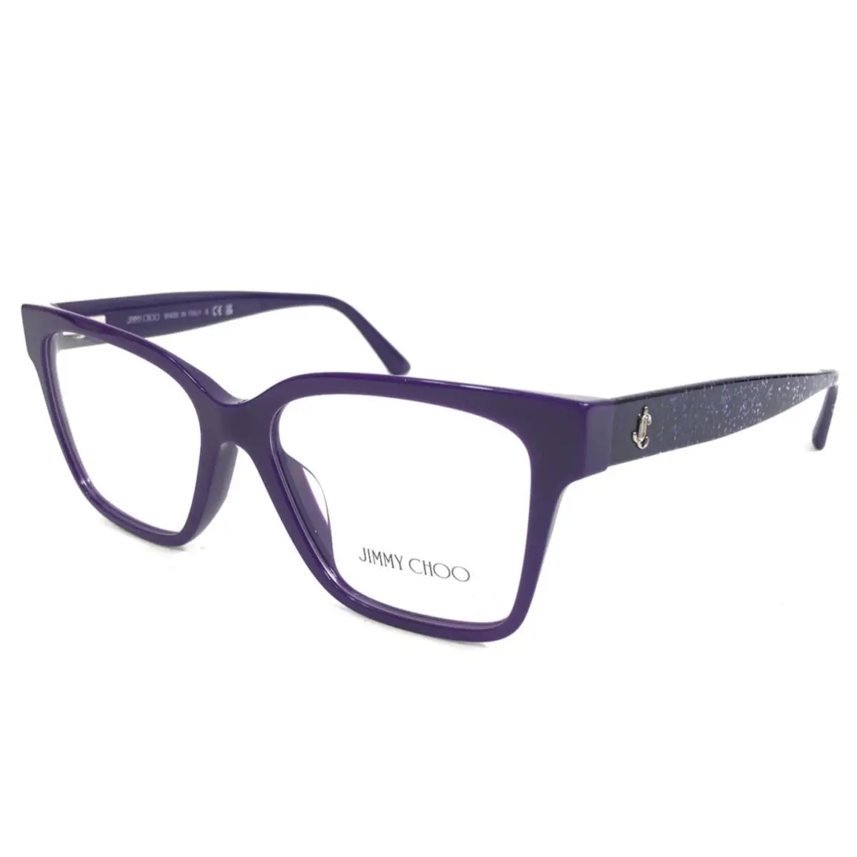 Jimmy Choo Eyeglasses Frames JC3006U 5050 Purple Cat Eye Full Rim 53-16-140