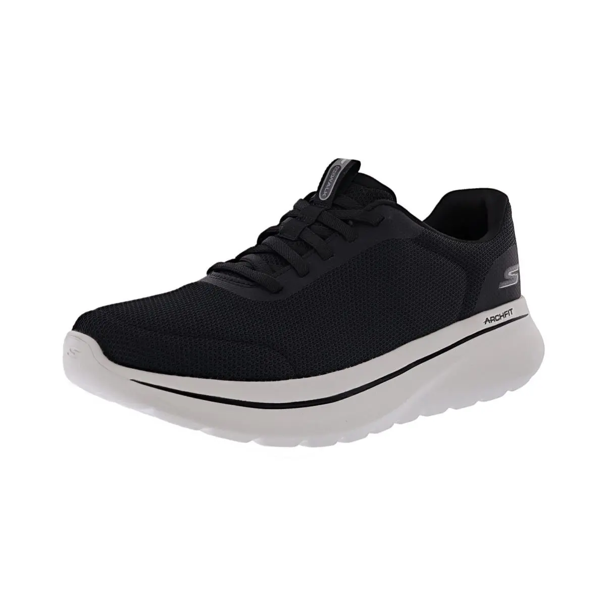 Skechers Men`s GO Walk Arch Fit N-joy Cullman 217078/BKGY Walking Shoes - BLACK / GREY