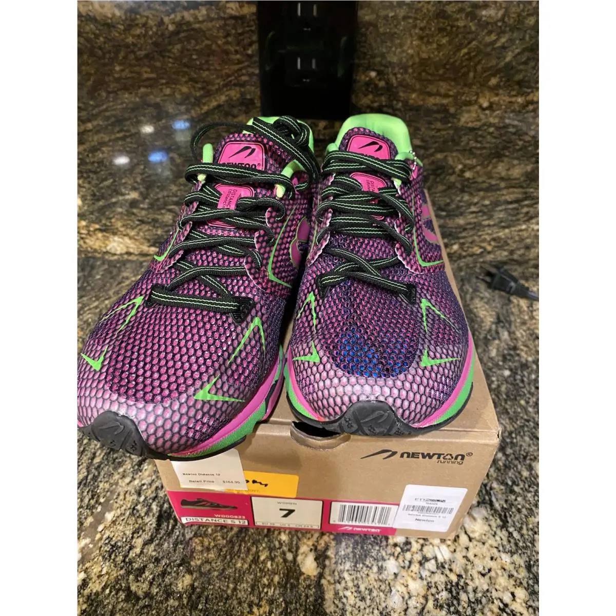 Newton shoes - Newton Distance - Distance - Plum/Green 0