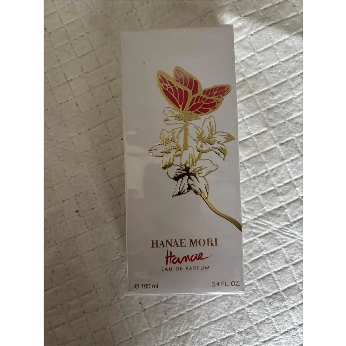 Hanae Mori Eau De Parfum Spray 3.4Ounce Red and 246