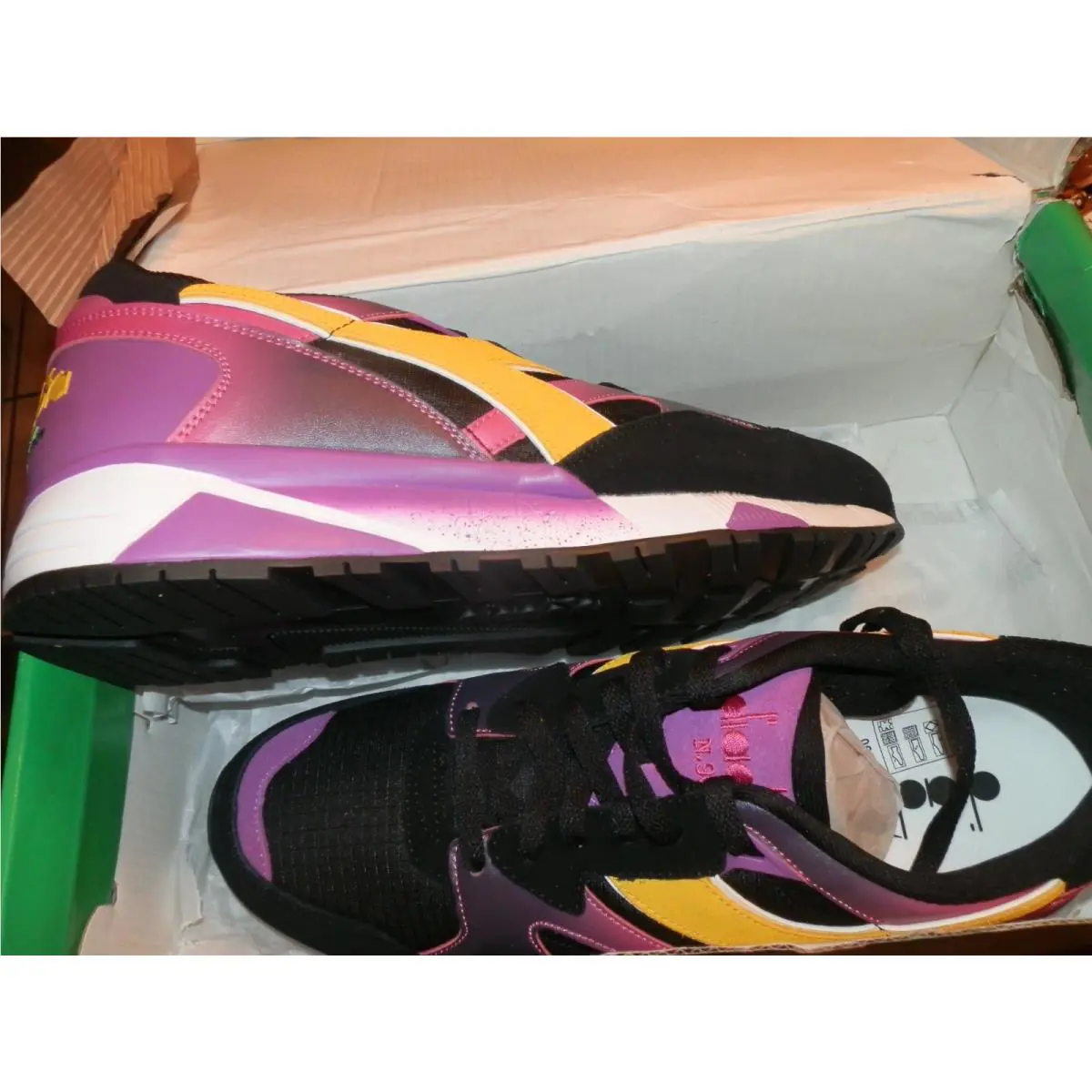 Diadora shoes - Black Dahlia/Magneta 0