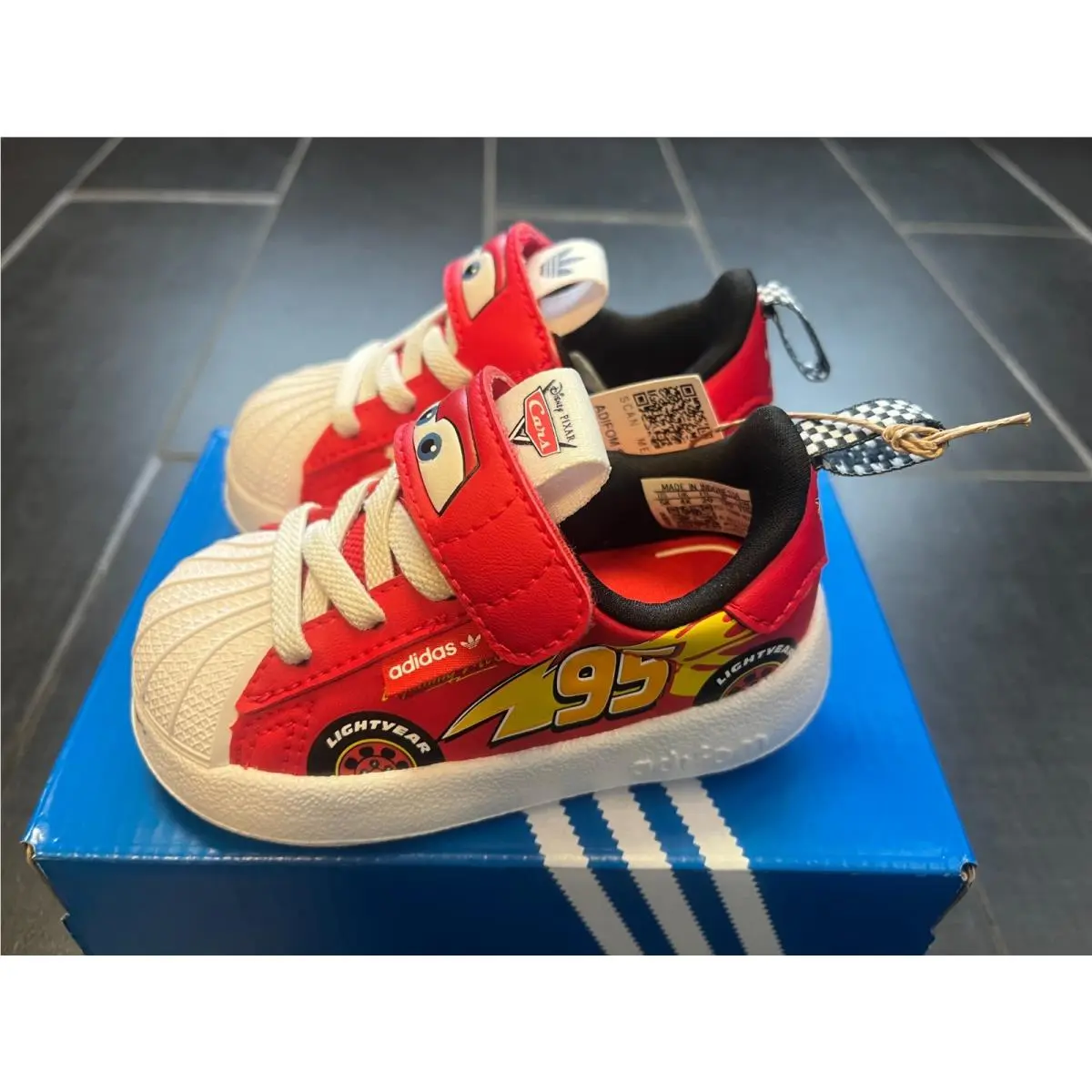Adidas shoes - WHITE RED 4