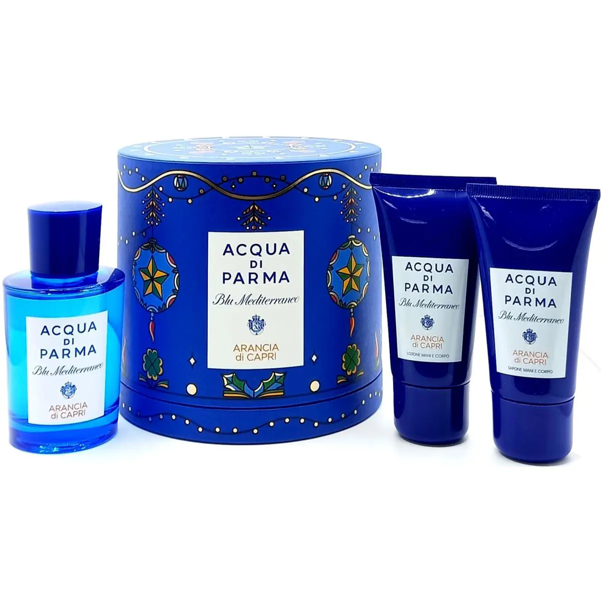Acqua DI Parma Arancia DI Capri 3 Pcs Gift Set Edt 2.5 Oz Body Wash Lotion