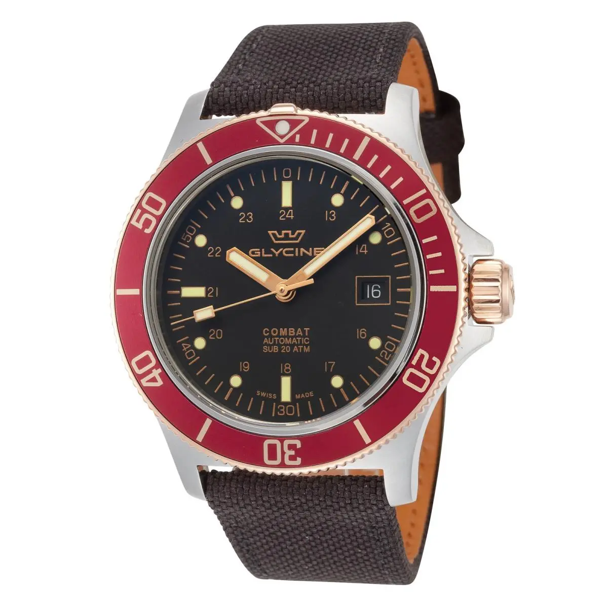 Glycine Men`s Combat Sub 42mm Automatic Watch GL0092