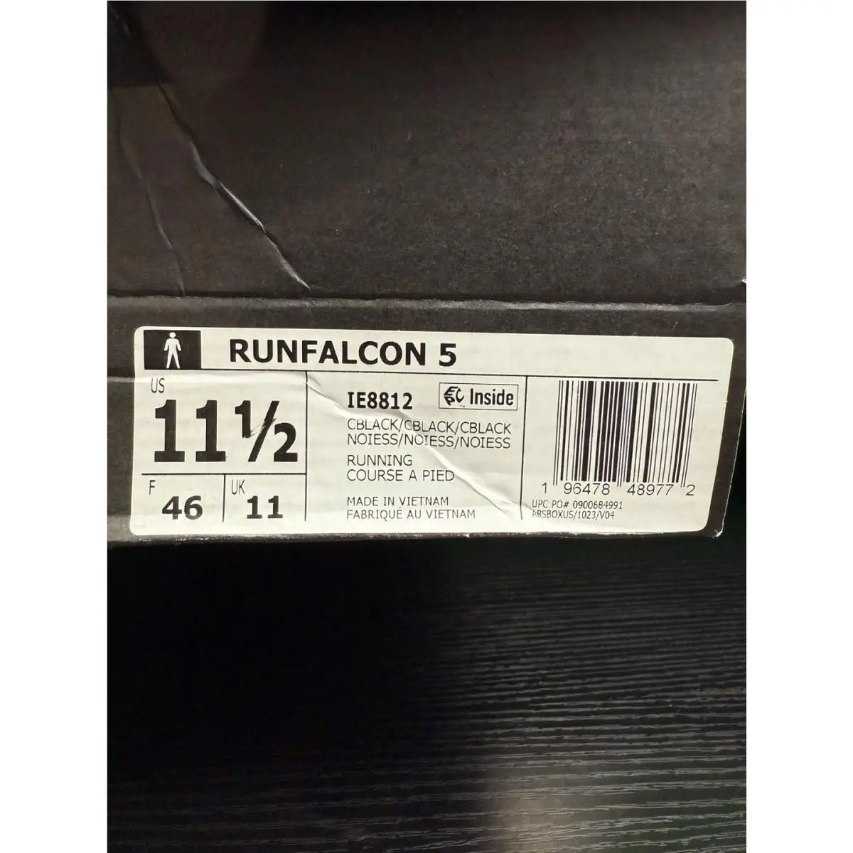 Adidas shoes - adidas Runfalcon 5 - Runfalcon - IE8812 - Black (UPC: 196478493427) 4