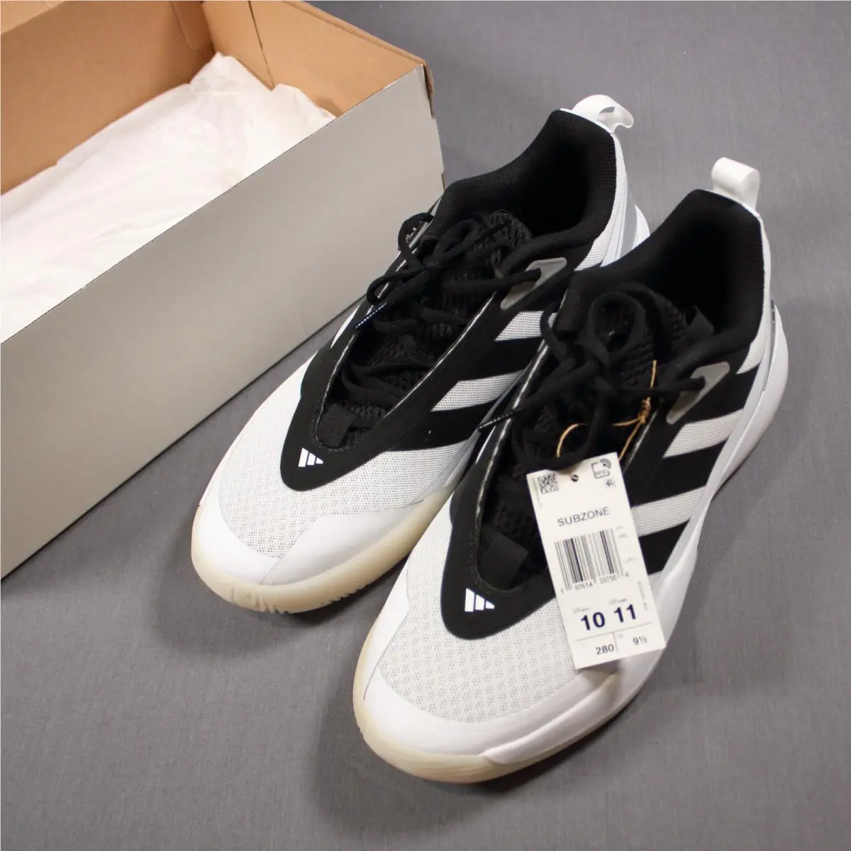 Basketball Men`s Black White Lace Up Subzone Shoes IH5840 Size 10 by Adidas