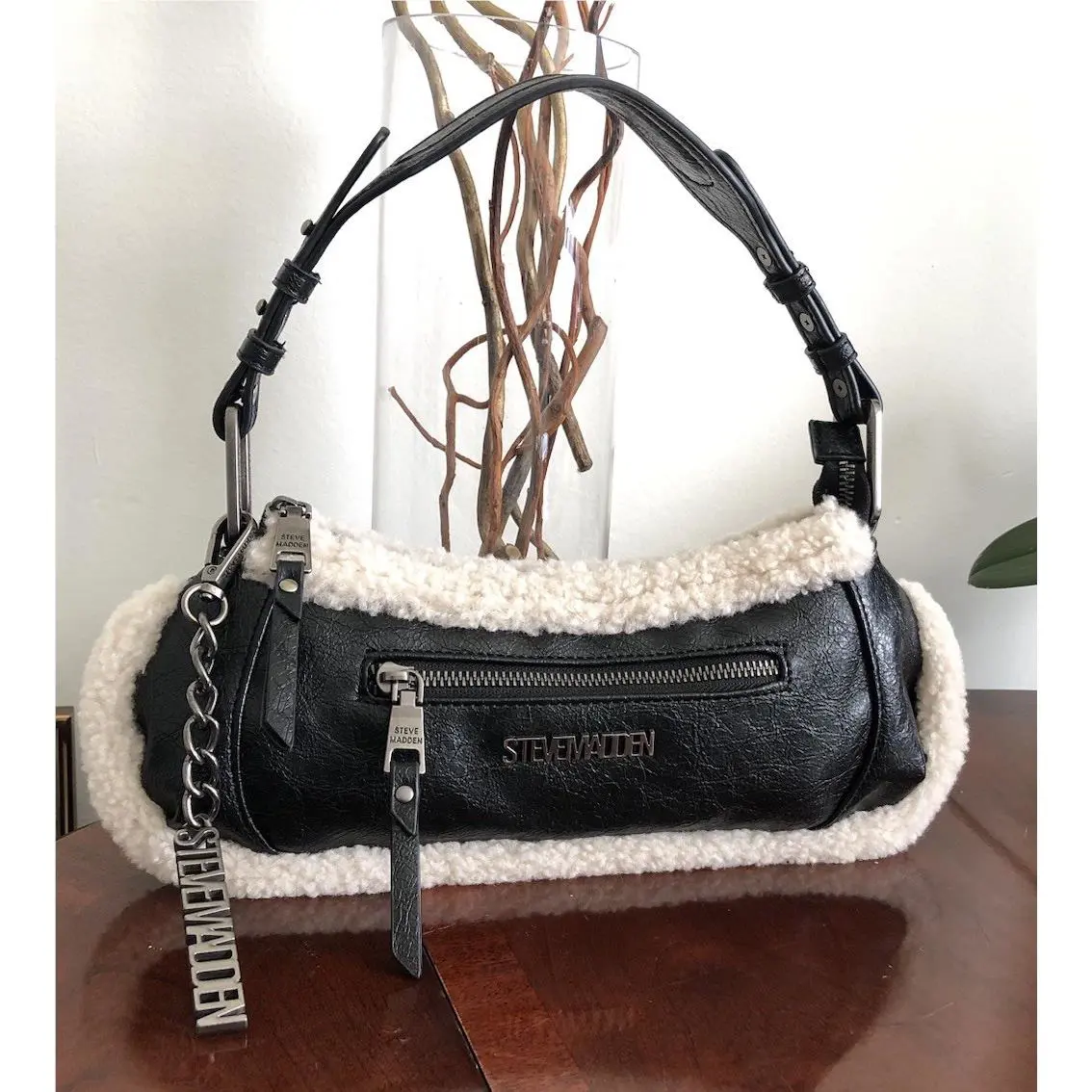 Steve Madden Fur Small Shoulder Bag