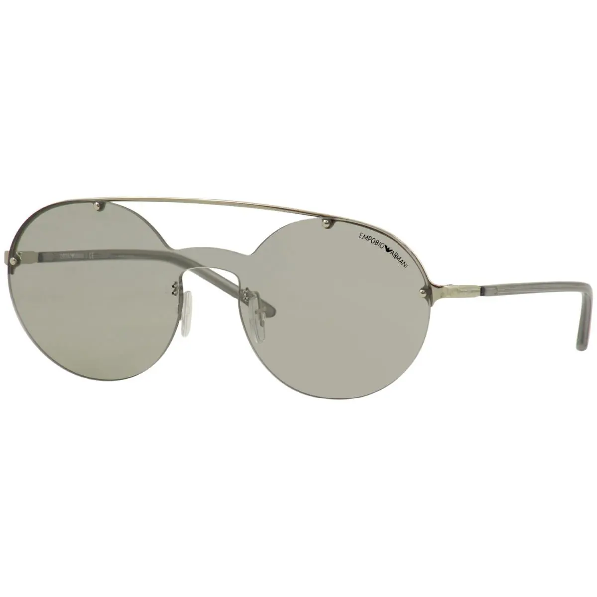 EA2088 3015/6G Sunglasses Women`s Silver/light Grey/silver 34mm by Emporio Armani