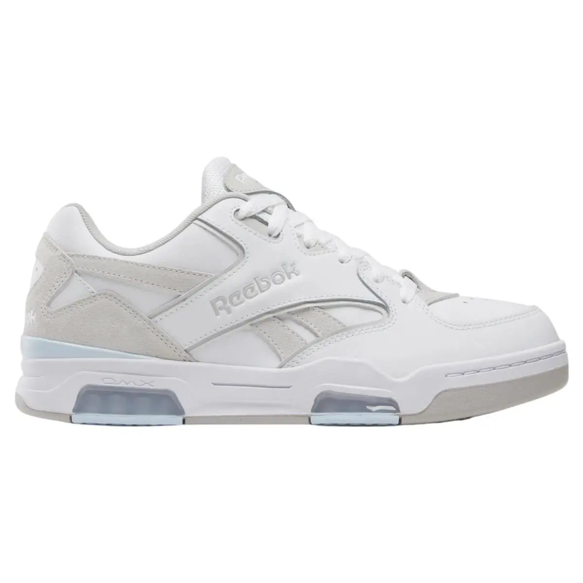 Reebok BB 4500 Dmx Basketball Training Comfort Court Sneaker Men`s 100209133 - White/Grey/Blue