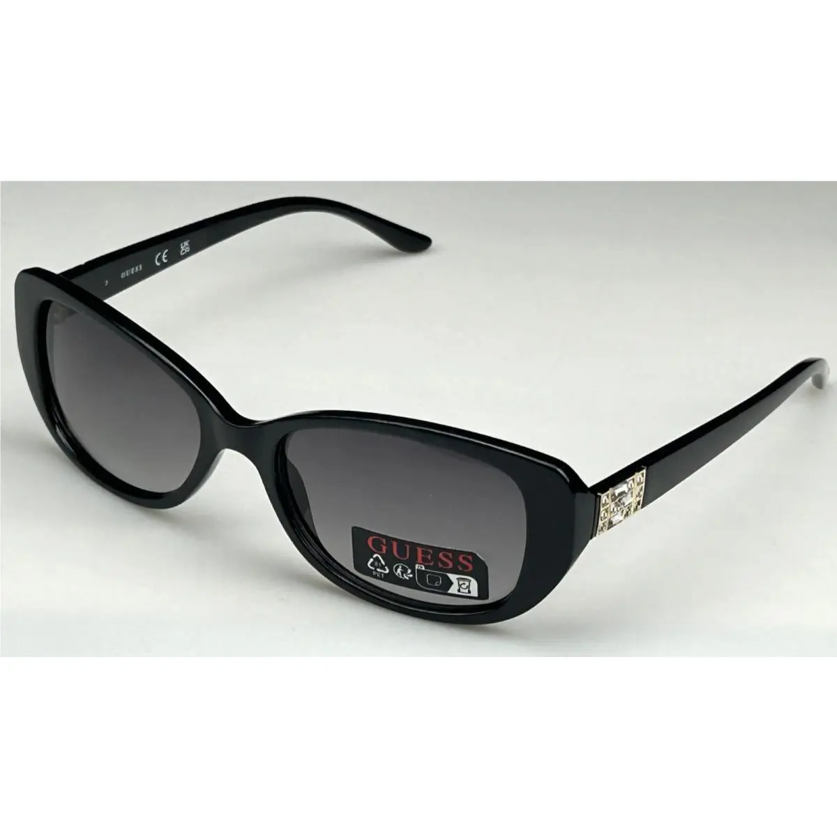 Guess GO00008 01B Women`s 53mm Black Frame Gray Lens Designer Sunglasses