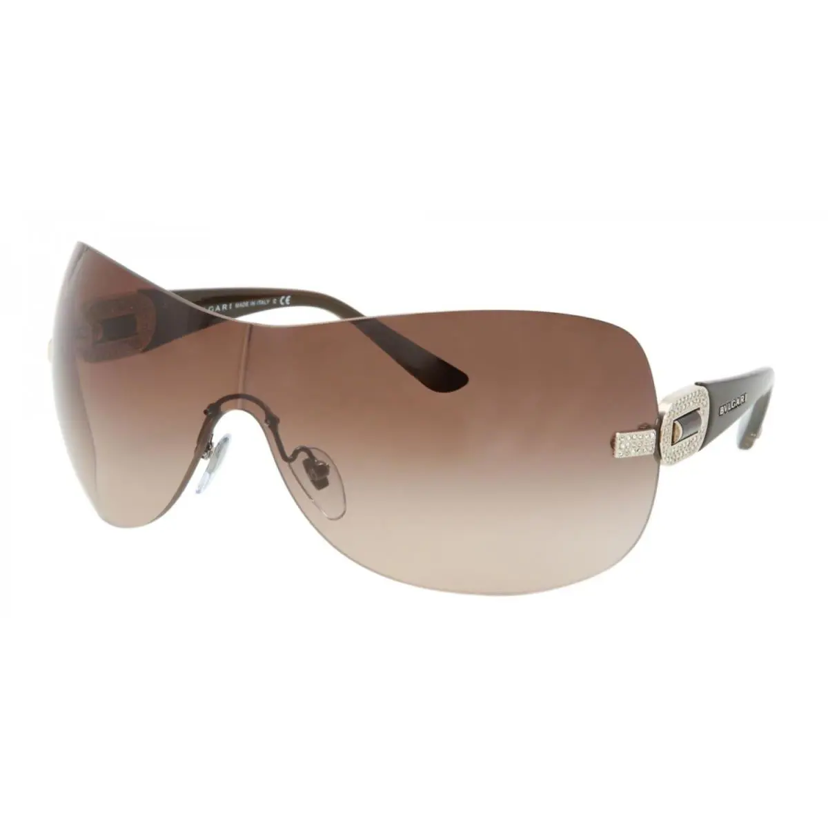 Bvlgari Sunglasses BV6054BM 278/13 38mm Brown W / Crystals / Brown Gradient Lens
